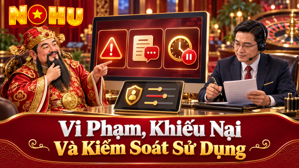 Vi phạm, khiếu nại và kiểm soát sử dụng